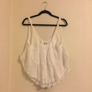Flowy White Tank